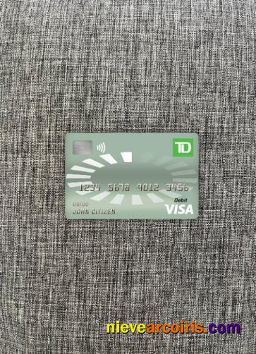 Canada TD visa debit card photolook
